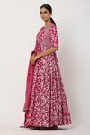 Seema Nanda Pink , Lining Floral Motifs Round Anarkali With Dupatta Online at Aza Fashions Seema Nanda_Pink , Lining Floral Motifs Round Anarkali With Dupatta _Online_at_Aza_Fashions