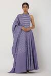 Buy Seema Nanda Purple , Lining Halter Neck Anarkali With Dupatta at Aza Fashions Buy_Seema Nanda_Purple , Lining Halter Neck Anarkali With Dupatta _at_Aza_Fashions