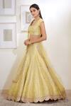 Buy_Shyam Narayan Prasad_Yellow Silk And Viscose Round Lehenga Set _Online_at_Aza_Fashions