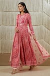 Buy Shyam Narayan Prasad Red Cotton Satin, Flat Chiffon, Rayon Twill Applique Embroidered Anarkali Set at Aza Fashions Buy_Shyam Narayan Prasad_Red Cotton Satin, Flat Chiffon, Rayon Twill Applique Embroidered Anarkali Set _at_Aza_Fashions