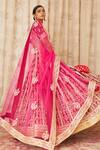 Buy_Shyam Narayan Prasad_Maroon Brocade Silk Scoop Neck Embroidered Bridal Lehenga Set _Online_at_Aza_Fashions