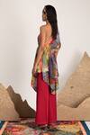 Shop_Shivan & Narresh_Multi Color Viscose Cellulose Crepe Printed Tunic_at_Aza_Fashions