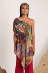 Buy_Shivan & Narresh_Multi Color Viscose Cellulose Crepe Printed Tunic_Online_at_Aza_Fashions