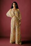 Buy_Sobariko_Yellow Floral Print Jumpsuit _at_Aza_Fashions