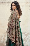 Buy_Suhino_Green Shantoon, Georgette Lining Cotton, Soft Net Embroidered Anarkali Set _Online_at_Aza_Fashions