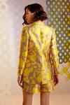 Shop_Pankaj & Nidhi_Beige Solaris Tailored Blazer  _at_Aza_Fashions