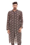 Buy Soup By Sougat Paul Blue Cotton, Muslin Slub Printed Kurta And Pant Set at Aza Fashions Buy_Soup By Sougat Paul_Blue Cotton, Muslin Slub Printed Kurta And Pant Set _at_Aza_Fashions