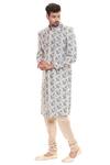Buy Soup By Sougat Paul Beige Cotton, Muslin Slub Printed Sherwani Set Online at Aza Fashions Buy_Soup By Sougat Paul_Beige Cotton, Muslin Slub Printed Sherwani Set _Online_at_Aza_Fashions
