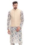 Buy Soup By Sougat Paul Beige Cotton, Muslin Slub Quilted Bundi And Kurta Set at Aza Fashions Buy_Soup By Sougat Paul_Beige Cotton, Muslin Slub Quilted Bundi And Kurta Set _at_Aza_Fashions