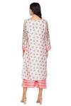 Shop_Soup By Sougat Paul_Pink Malaysian Silk Round Printed Kurta And Pant Set _at_Aza_Fashions