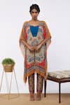 Soup By Sougat Paul_Multi Color Bottom And Jacket Crepe, Top Silk Floral, Printed & Pant Set _Online_at_Aza_Fashions