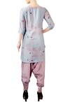 Shop_Soup by Sougat Paul_Grey And Pink Printed Kurta Set  _at_Aza_Fashions