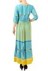 Shop_Soup by Sougat Paul_Blue Printed Dress For Women_at_Aza_Fashions