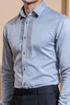 Buy Abkasa Grey Cotton Slim-fit Shirt Buy_Abkasa_Grey Cotton Slim-fit Shirt