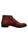 Buy_Dmodot_Brown Ankle Boots_Online_at_Aza_Fashions