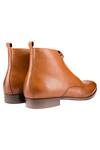 Dmodot_Brown Ankle Zipper Boots_Online_at_Aza_Fashions