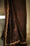 Buy_Shorshe Clothing_Brown Handloom Silk Saree_Online_at_Aza_Fashions
