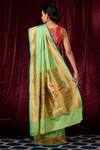 Shop_Weaver Story_Green Paithani Saree_at_Aza_Fashions