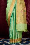 Weaver Story_Green Paithani Saree_at_Aza_Fashions