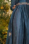 Buy_Chokhi Chorri_Blue Kurta Malai Chanderi Pant Silk And Palazzo Set _Online_at_Aza_Fashions