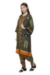 Buy_So Us By Sougatpaul_Green Muslin Slub Round Printed Jumpsuit With Jacket _Online_at_Aza_Fashions