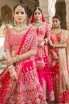 Buy_Surbhi shah_Pink Silk Marori Embroidered Lehenga Set_Online_at_Aza_Fashions