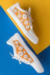 Buy_The Saree Sneakers_Yellow Embellished Floral Sneakers _Online_at_Aza_Fashions