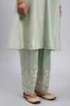 Sheetal Batra_Green Kurta Chanderi  Salwar Bamber Satin Dupatta Kaina Set_at_Aza_Fashions