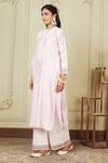 Buy_Sheetal Batra_Pink Kurta Silk Chanderi Palazzo Cambric Dori Work Mandarin Banafsha And Set _Online_at_Aza_Fashions