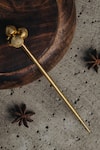 Buy_The Slow Studio_Gold Handcrafted Regent Hair Pin_Online_at_Aza_Fashions