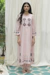 Buy Shivani Bhargava Pink Chanderi Round Kurta Set Online at Aza Fashions Buy_Shivani Bhargava_Pink Chanderi Round Kurta Set _Online_at_Aza_Fashions
