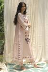 Shivani Bhargava_Pink Chanderi Kurta Set_Online_at_Aza_Fashions