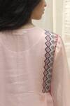 Shivani Bhargava_Pink Chanderi Round Kurta Set _at_Aza_Fashions