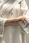 Shivani Bhargava_White Chanderi Round Kurta _at_Aza_Fashions