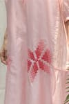 Shivani Bhargava Pink Chanderi V Neck Midi Dress at Aza Fashions Shivani Bhargava_Pink Chanderi V Neck Midi Dress _at_Aza_Fashions
