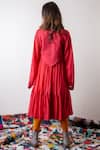 Shop_Ka-Sha_Cotton Mul Hand Dyed Tiered Dress_Online_at_Aza_Fashions