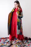 Shop_Ka-Sha_Multi Color Upcycled Fabric Patchwork Trench Jacket_at_Aza_Fashions