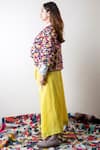 Ka-Sha_Multi Color Cotton Floral Embellished Jacket_Online_at_Aza_Fashions