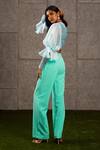Shop_Siddartha Tytler_Blue Knitted Pant  _at_Aza_Fashions