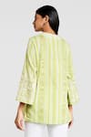 Shop_Grassroot By Anita Dongre_Sage Green Top_at_Aza_Fashions