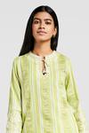 Grassroot By Anita Dongre_Sage Green Top_Online_at_Aza_Fashions