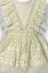 Buy_Jasmine And Alaia_Green Embroidered Dress For Girls_Online_at_Aza_Fashions