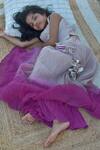 Shop_Swati Golyan_Pink Embroidered Chanderi Lehenga Set For Girls_at_Aza_Fashions