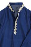 Mi Dulce An'ya_Blue Gots Certified Organic Cotton Kurta Set _Online_at_Aza_Fashions