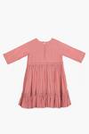Shop_Three_Pink Frill Dress For Girls_at_Aza_Fashions