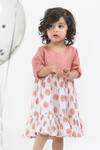 Shop_Three_White Printed Dress For Girls_Online_at_Aza_Fashions
