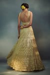 Shop_SUHINO_Green Shantoon, Soft Net Lining Cotton Embroidered Bridal Lehenga Set _at_Aza_Fashions