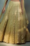 Buy_SUHINO_Green Shantoon, Soft Net Lining Cotton Embroidered Bridal Lehenga Set _Online_at_Aza_Fashions
