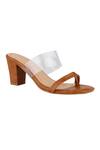 Buy_Signature Sole_Brown Strappy Block Heels_at_Aza_Fashions
