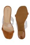 Shop_Signature Sole_Brown Strappy Block Heels_at_Aza_Fashions